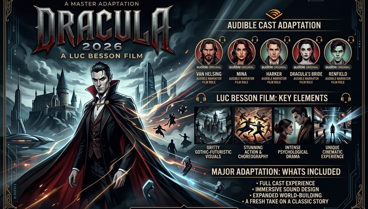 Dracula 2026 Luc Besson Film, Audible Cast Major Adaptation