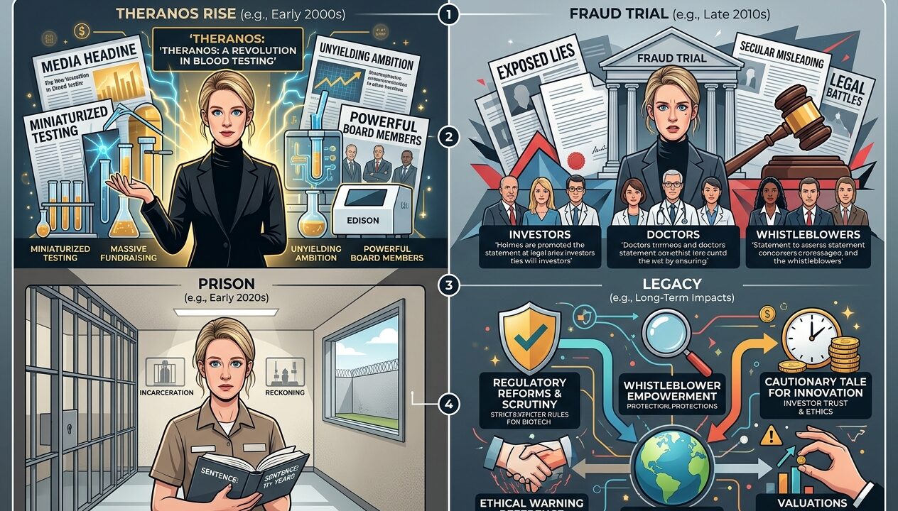 Elizabeth Holmes Theranos Rise, Trial, Prison & Legacy
